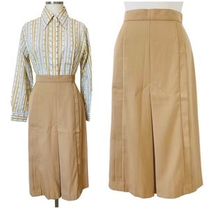 Vintage 70’s Prides Crossing Pleated A Line Skirt